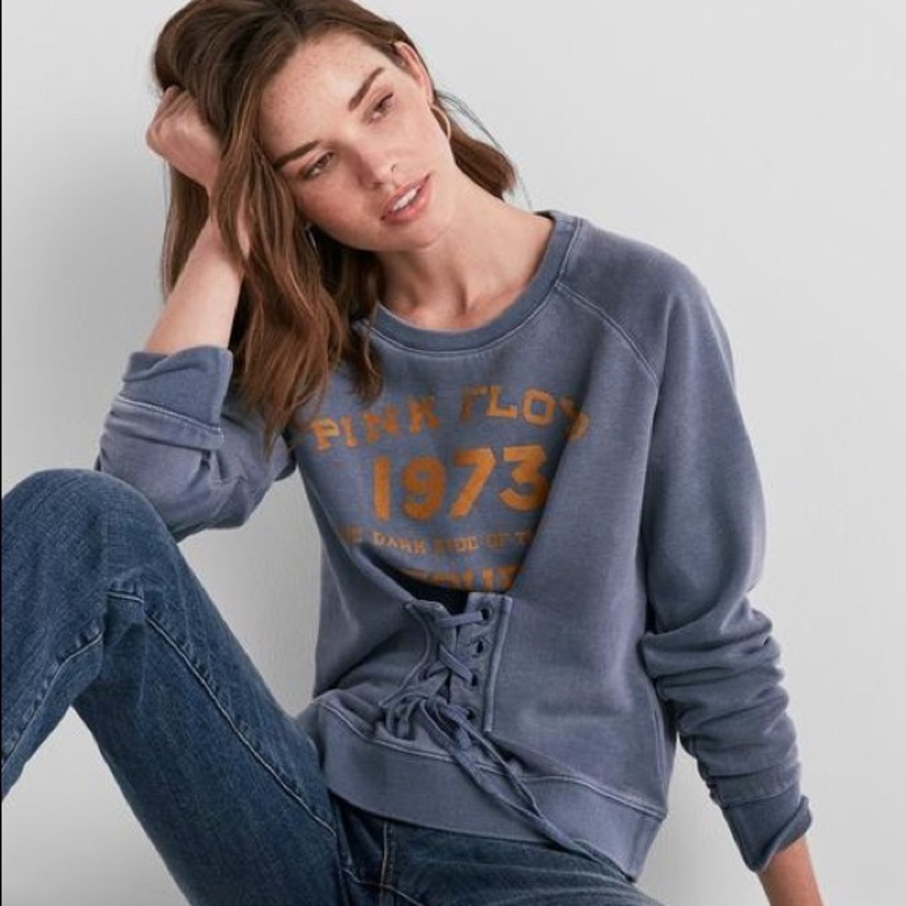 LUCKY BRAND Pink Floyd corset sweatshirt
